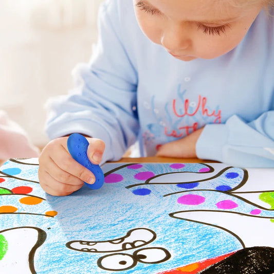 Mideer Peas Easy Grip Beeswax Crayon 12 Colours 1-2Y — BambiniJO Jordan