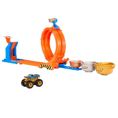 Hot Wheels - Monster Trucks Loop & Fly Track Set