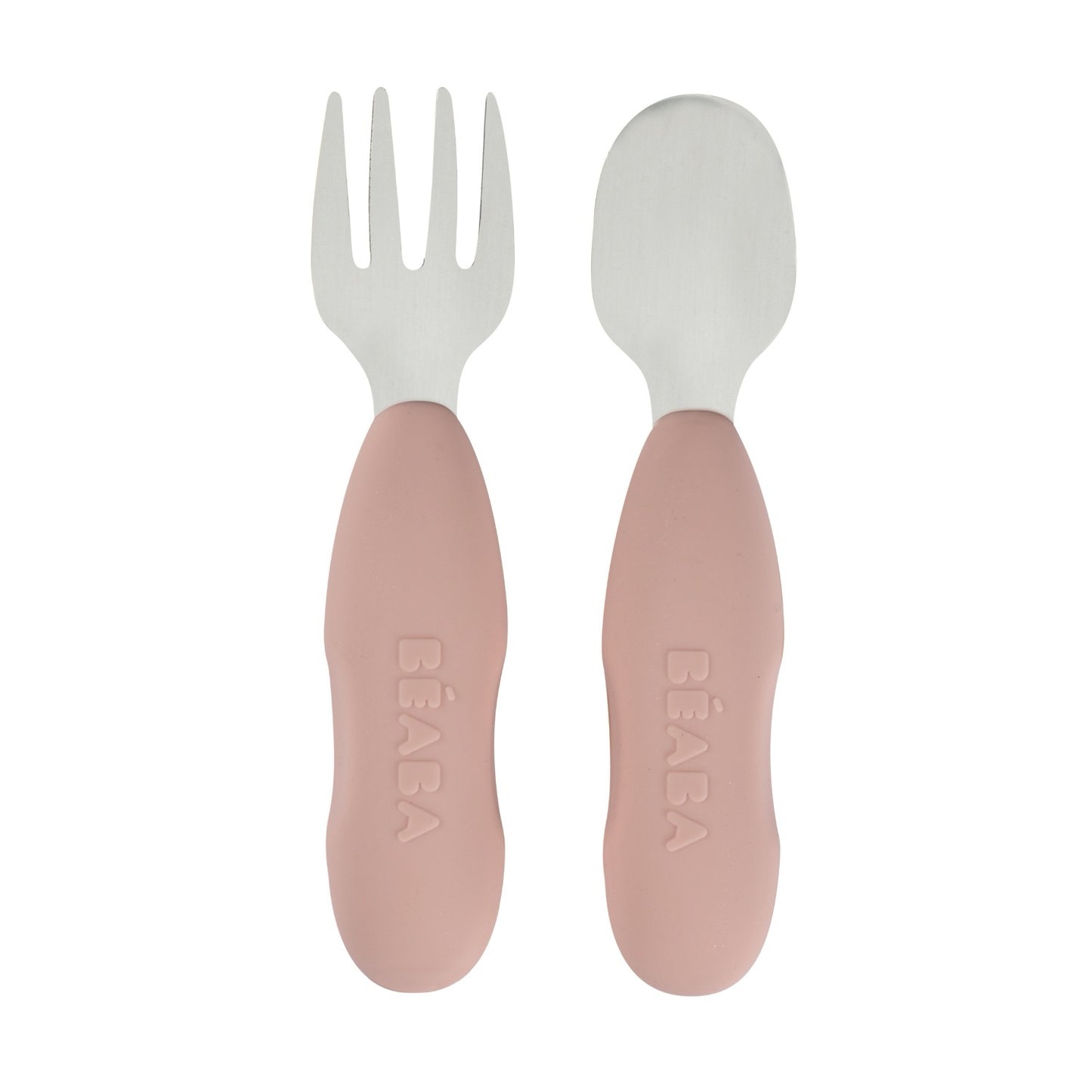 Beaba - Pre Cutlery Set | Stainless Steel Cotton Candy | 10m+