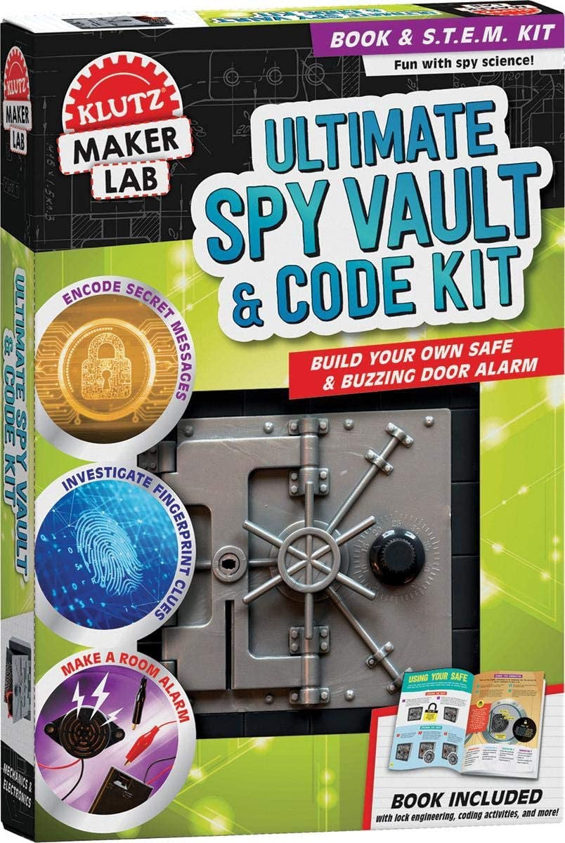 مجموعة أدوات التشفير والتخزين السرية من Klutz DIY Ultimate Spy Vault and Code Kit