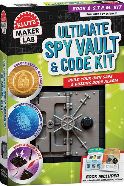 مجموعة أدوات التشفير والتخزين السرية من Klutz DIY Ultimate Spy Vault and Code Kit