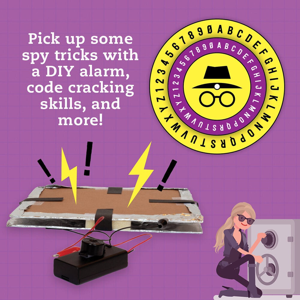 مجموعة أدوات التشفير والتخزين السرية من Klutz DIY Ultimate Spy Vault and Code Kit