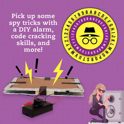 مجموعة أدوات التشفير والتخزين السرية من Klutz DIY Ultimate Spy Vault and Code Kit