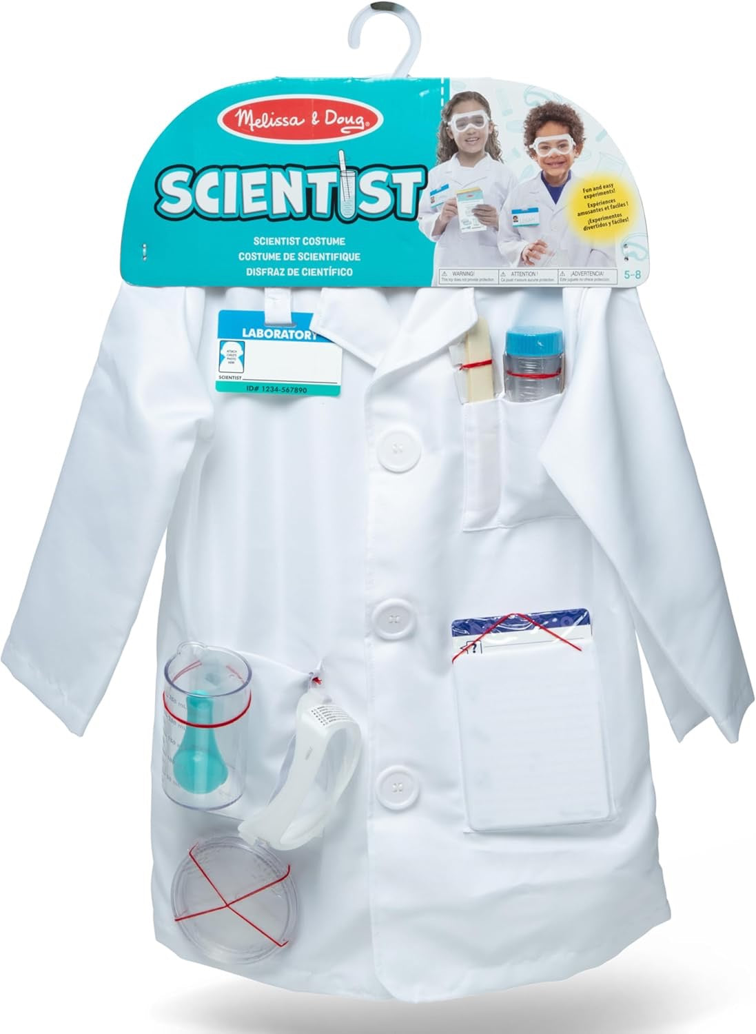 Melissa & Doug - Scientist Role Play Costume Set 5-8 Years Melissa & Doug - Scientist Role Play Costume Set 5-8 Years