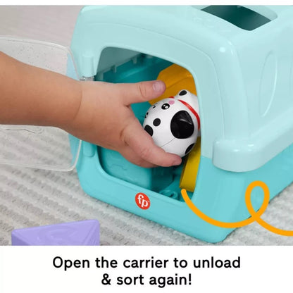 Fisher Price - لعبة حاملة الحيوانات الأليفة للفرز واللعب