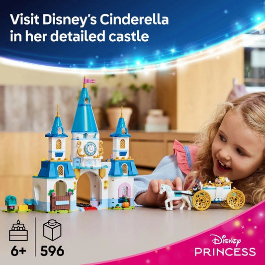 Lego Disney Cinderella's Castle & Horse Carriage 596 Pcs 6Y+ — BambiniJO Jordan