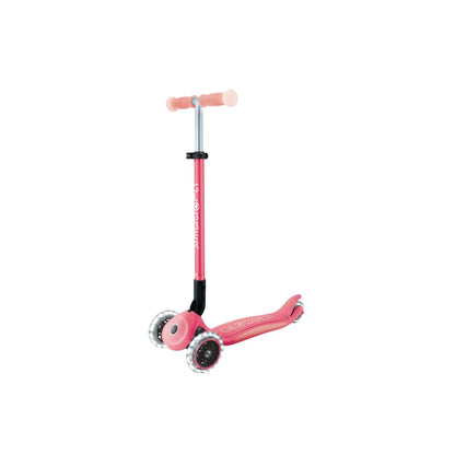 Globber - Elite Glow Lights Scooter | Coral Pink | 3Y+