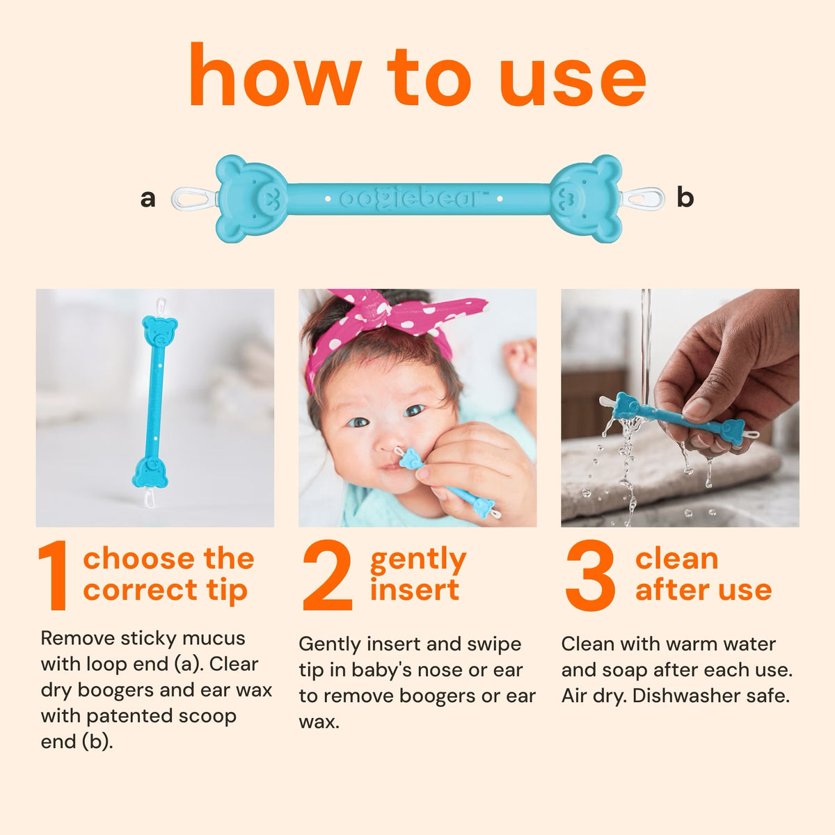 Oogiebear Nose & Ear Booger Picker 2-Pack — BambiniJO Jordan