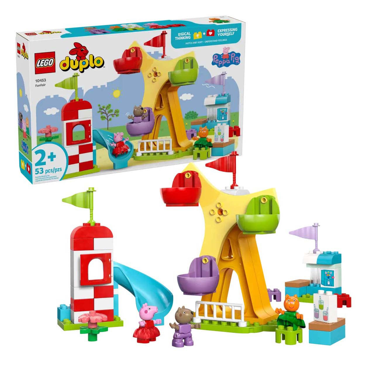 Lego - Peppa Pig Funfair | 53 Pcs | 2Y+ Lego - Peppa Pig Funfair | 53 Pcs | 2Y+
