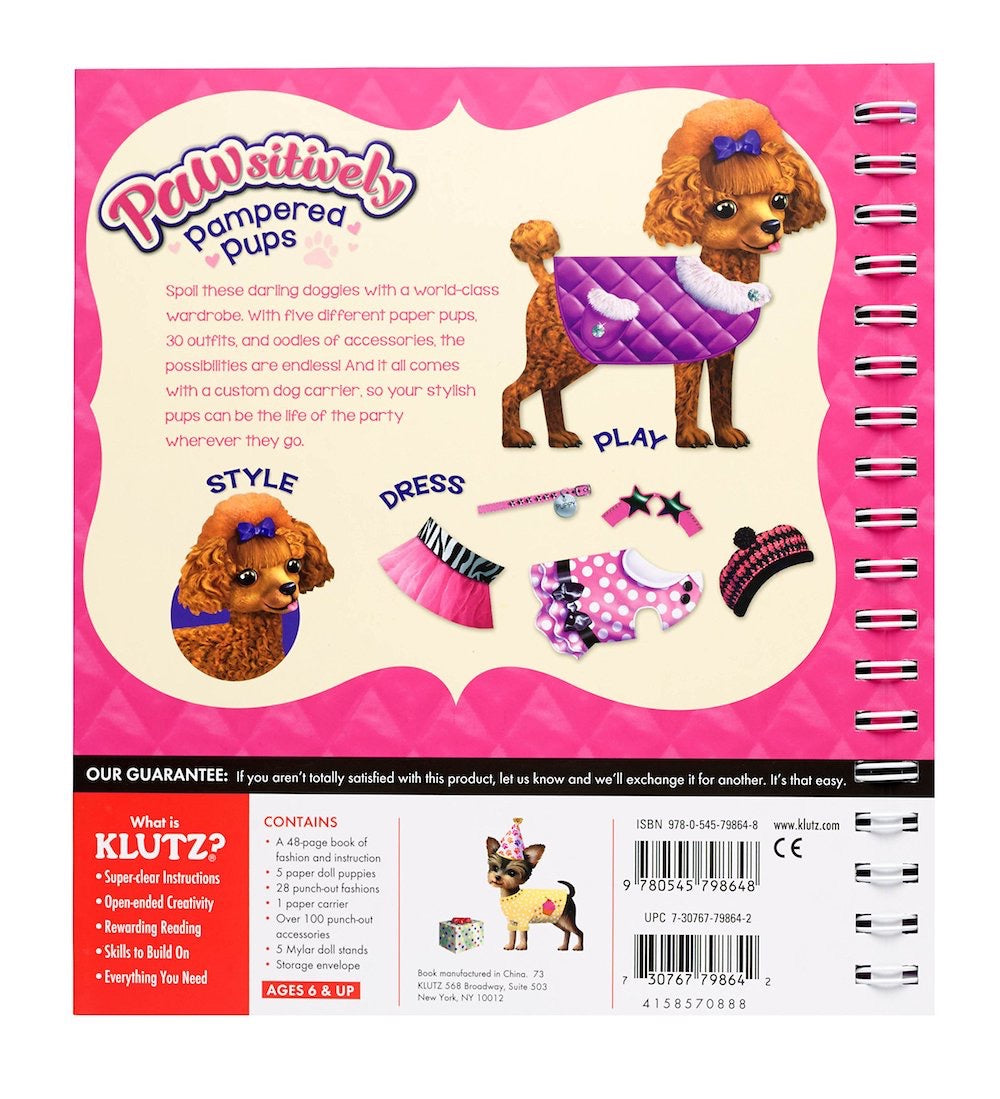 Klutz DIY Dress Up Your Own Paper Pups Klutz DIY Dress Up Your Own Paper Pups