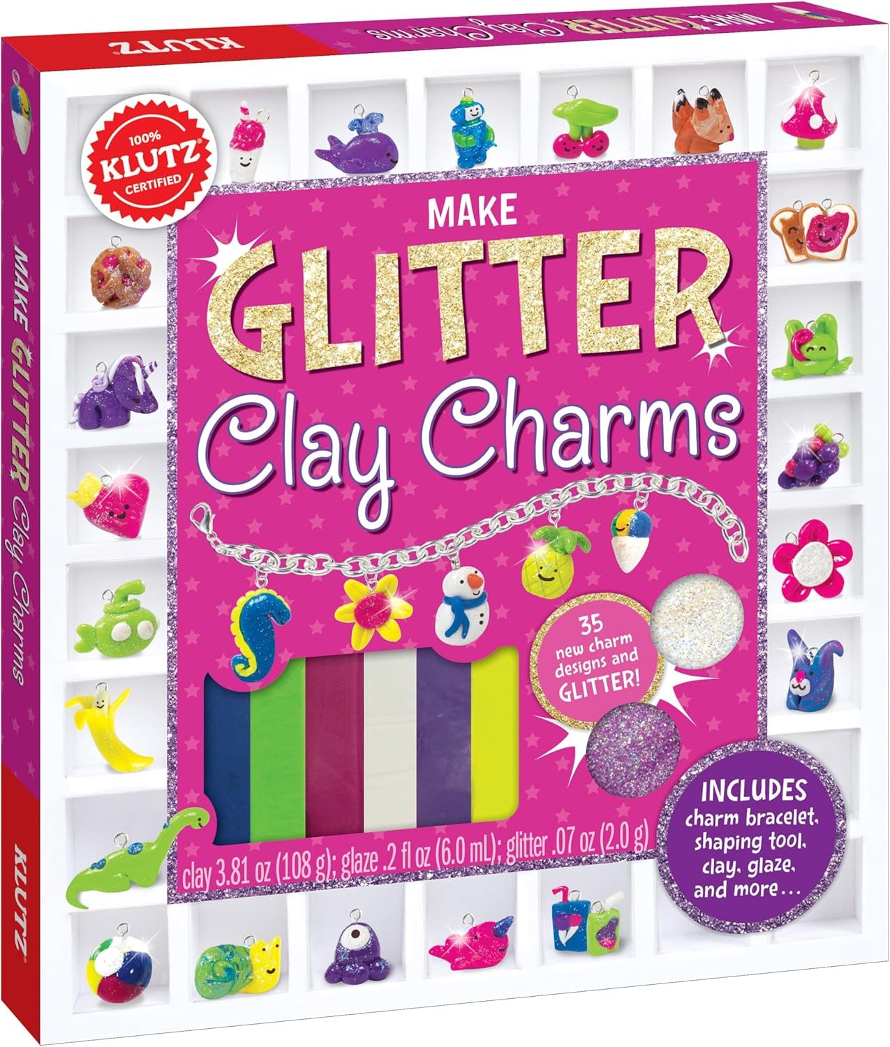 Klutz DIY Make Glitter Clay Charms