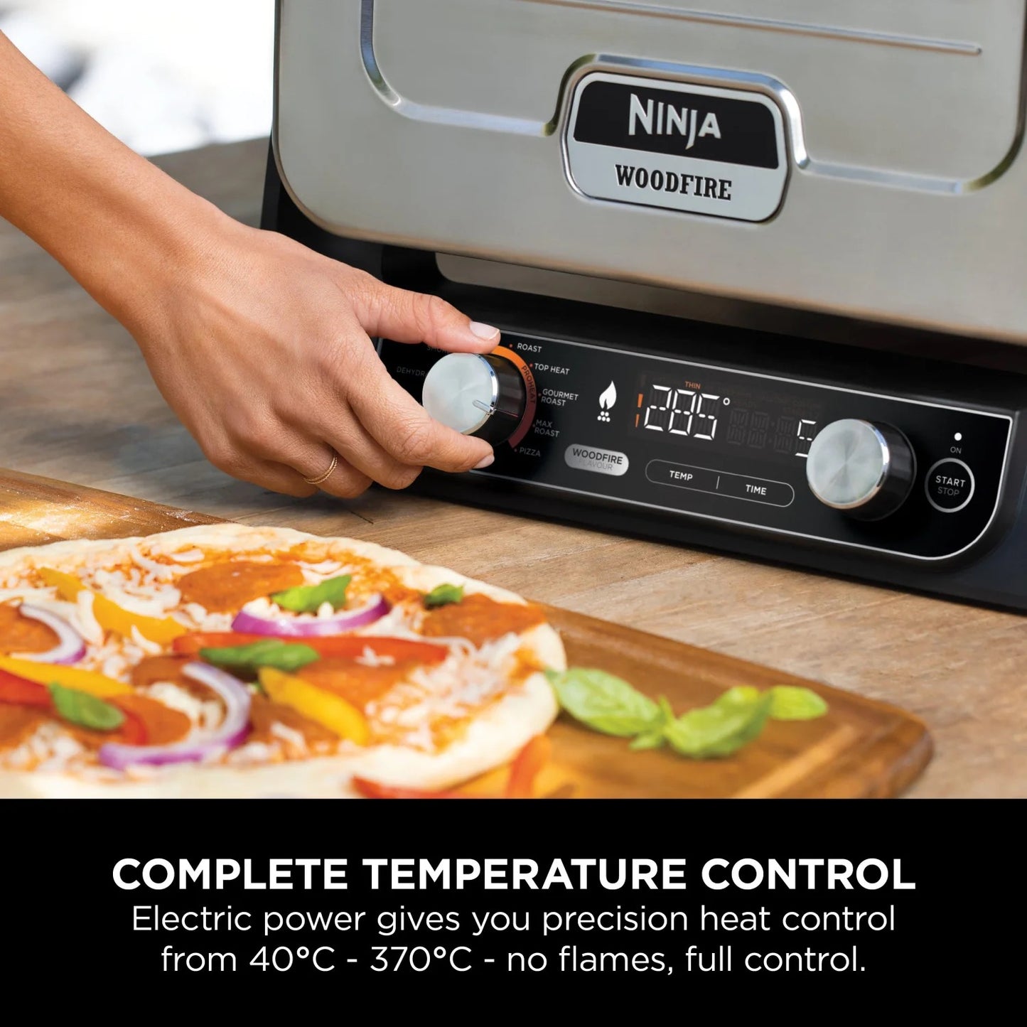 Ninja - Woodfire Electric Outdoor Oven | 8-in-1 Pizza Oven