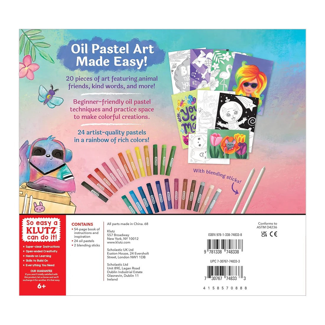 Klutz DIY Pastel Studio | 24 Oil Pastels Klutz DIY Pastel Studio | 24 Oil Pastels