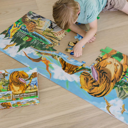 Melissa & Doug Land of Dinosaurs Floor Puzzle 48pc 3-6Y — BambiniJO Jordan