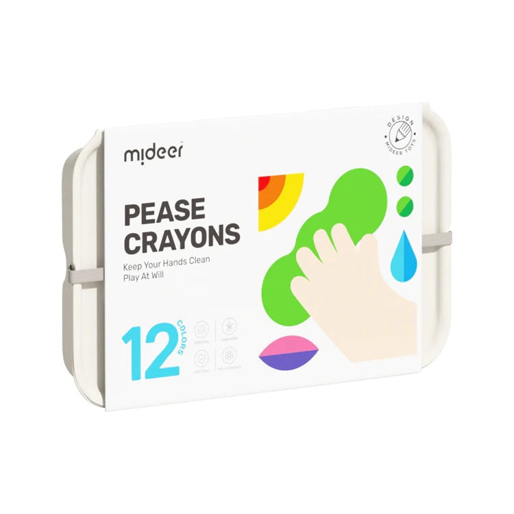Mideer - Peas Easy Grip Beeswax Crayon | 12 Colors Mideer - Peas Easy Grip Beeswax Crayon | 12 Colors