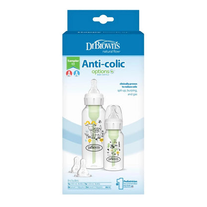 Dr. Brown's - Narrow Anti-Colic Options+ Baby Bottles Sampler Kit