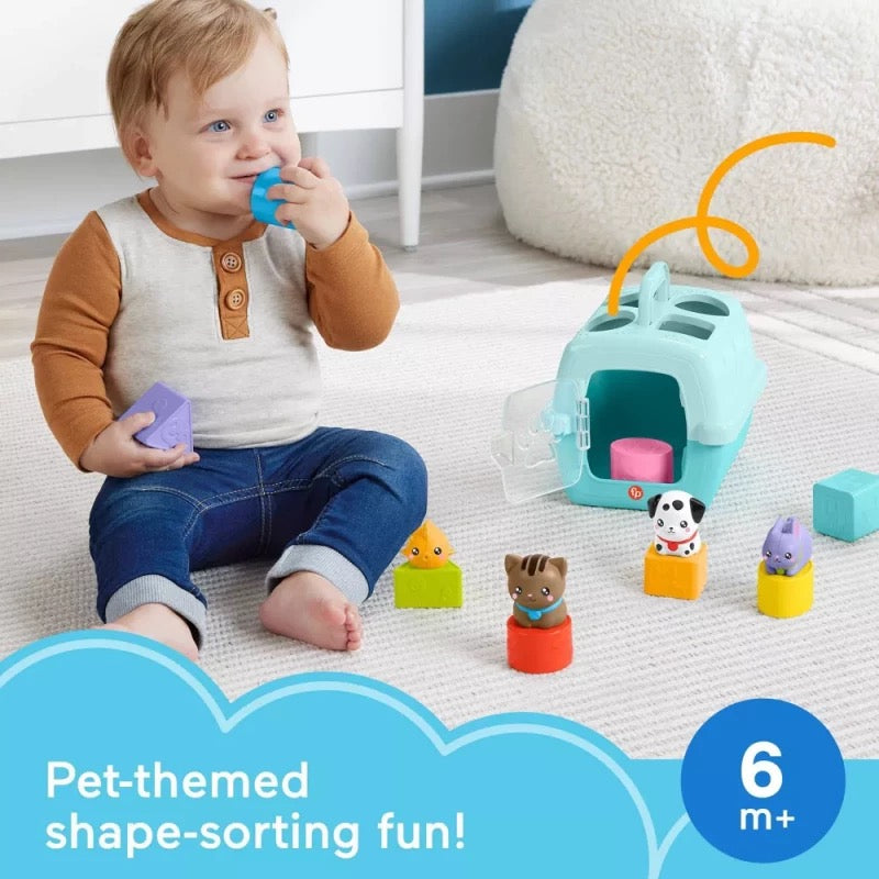 Fisher Price - لعبة حاملة الحيوانات الأليفة للفرز واللعب