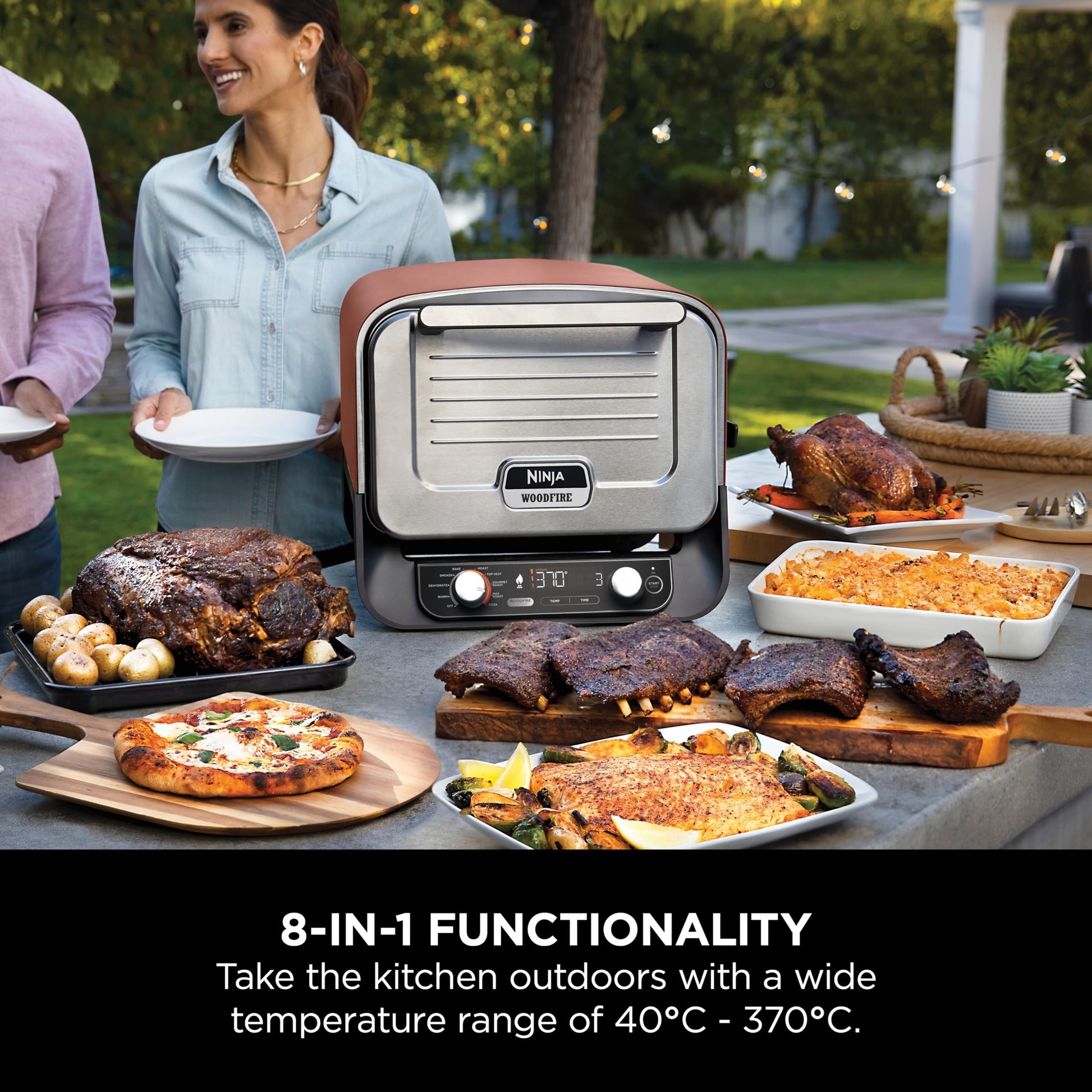 Ninja - Woodfire Electric Outdoor Oven | 8-in-1 Pizza Oven Ninja - Woodfire Electric Outdoor Oven | 8-in-1 Pizza Oven
