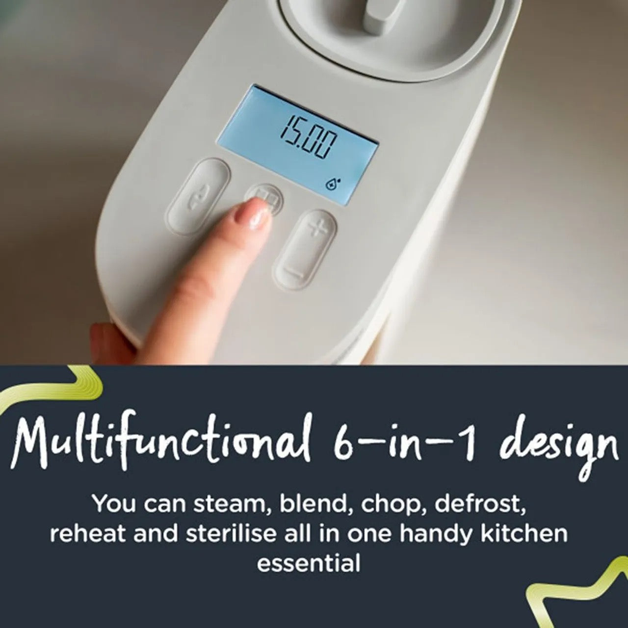 Tommee Tippee - 6-in-1 Baby Food Maker | White Tommee Tippee - 6-in-1 Baby Food Maker | White
