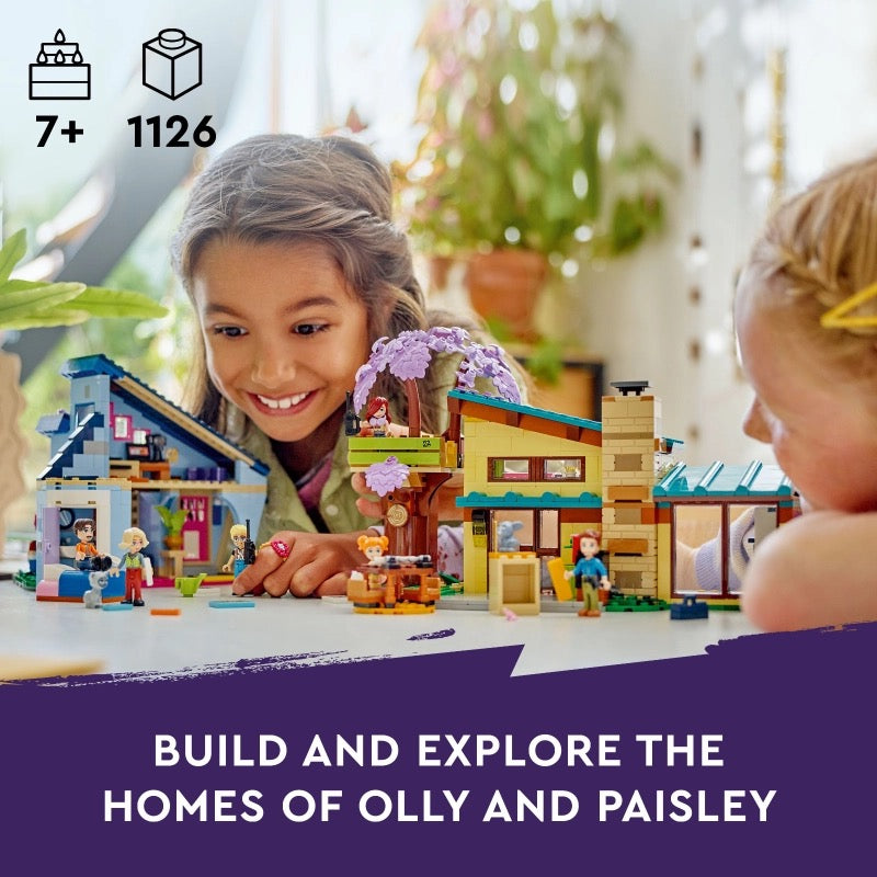 Lego - Olly and Paisley's Family Houses | 1126 Pcs | 7Y+ Lego - Olly and Paisley's Family Houses | 1126 Pcs | 7Y+