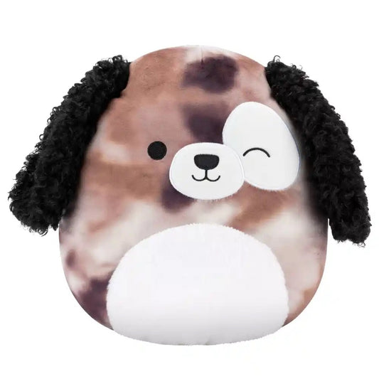 Squishmallows - Medium Plush 12" Zerdan - Brown Marbled Dog - Winking Eye