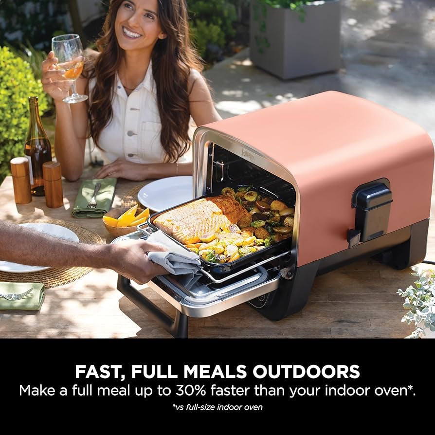 Ninja - Woodfire Electric Outdoor Oven | 8-in-1 Pizza Oven