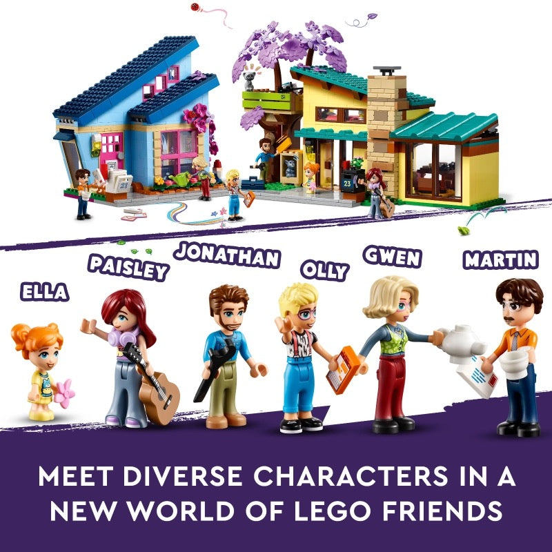 Lego - Olly and Paisley's Family Houses | 1126 Pcs | 7Y+ Lego - Olly and Paisley's Family Houses | 1126 Pcs | 7Y+