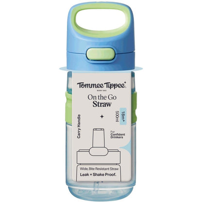 Tommee Tippee On the Go Straw Bottle 500ml | 18m+ | Blue
