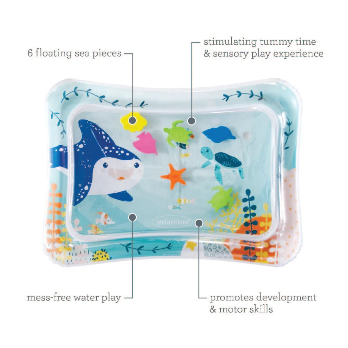 Infantino - Infantino - Jumbo Pat And Play Water Mat | 3m+ Infantino - Infantino - Jumbo Pat And Play Water Mat | 3m+