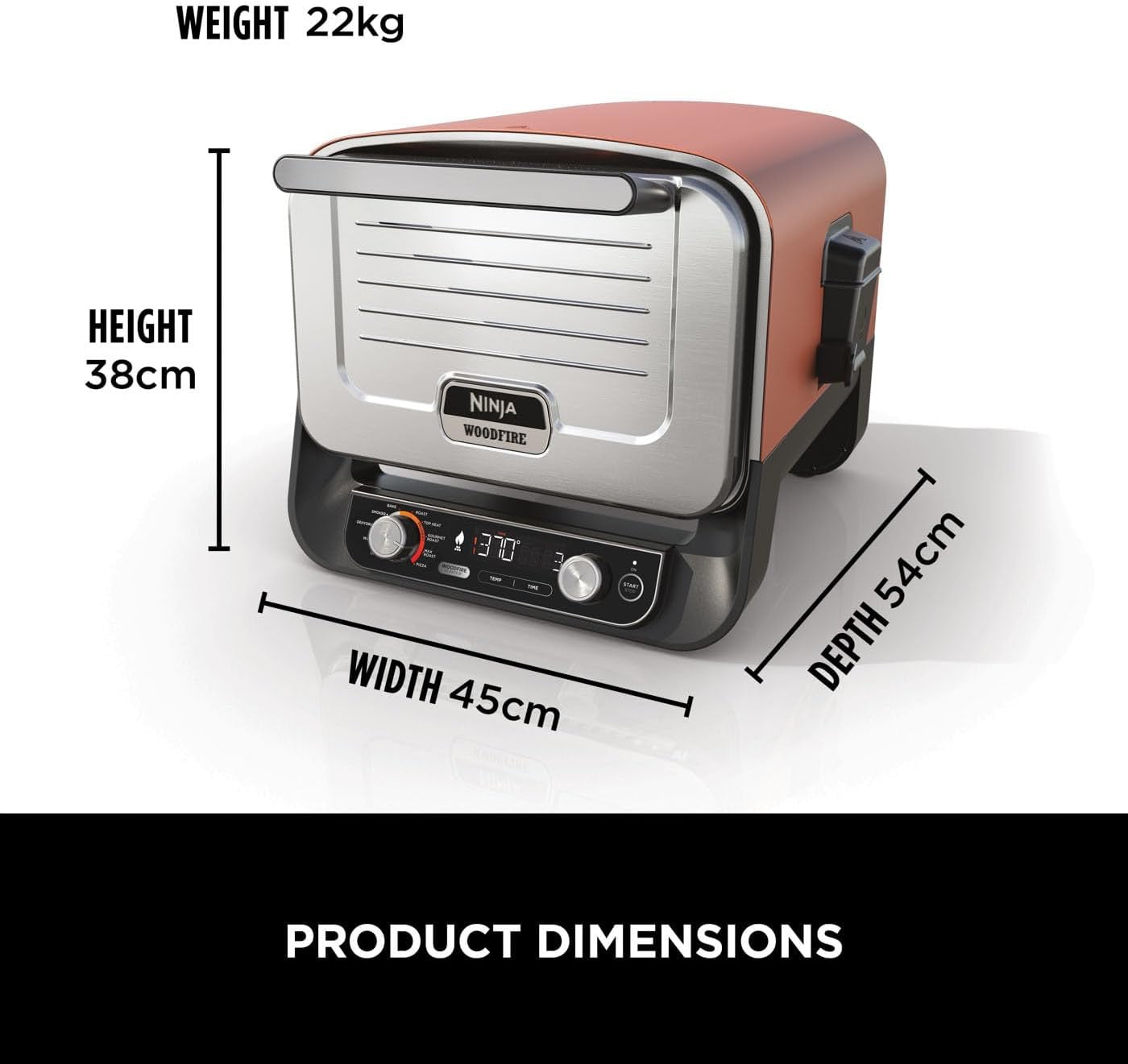 Ninja - Woodfire Electric Outdoor Oven | 8-in-1 Pizza Oven