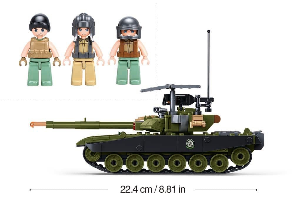 Sluban - ARMY-IFR-T90AS Main Battle Tank | 318pcs | 6Y+