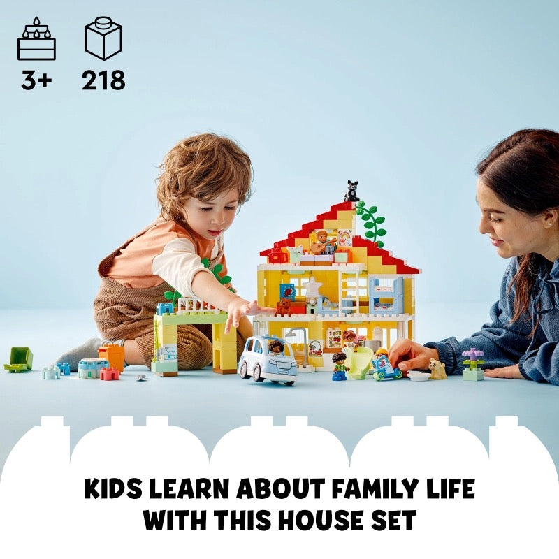 Lego - 3 in 1 Family House | 218 Pcs | 3Y+ Lego - 3 in 1 Family House | 218 Pcs | 3Y+