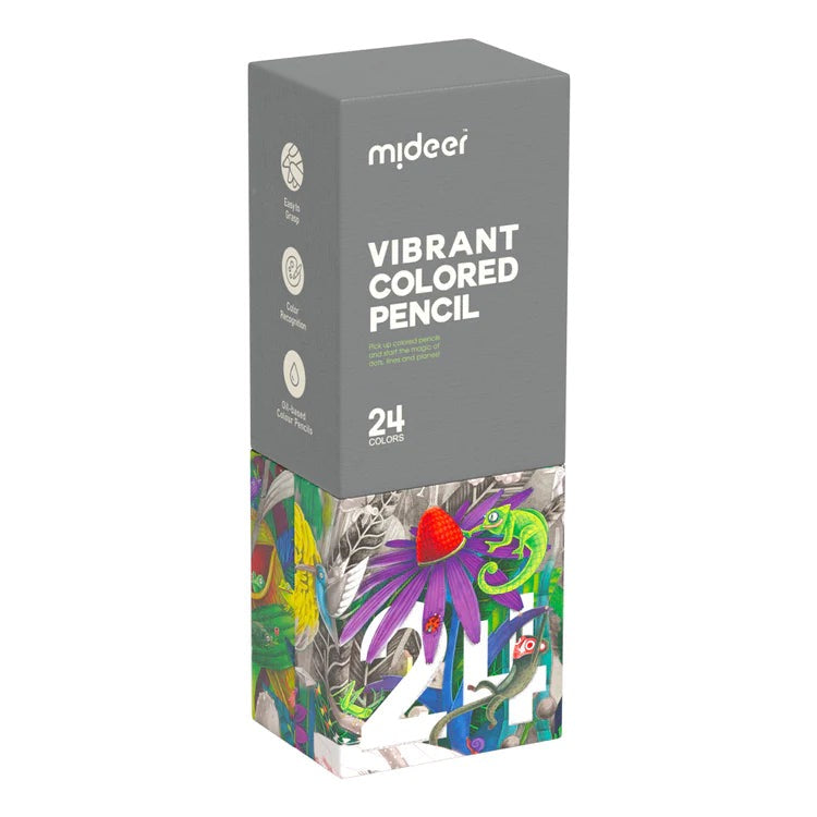 Mideer - Vibrant Colored Pencil | 24 Colors Mideer - Vibrant Colored Pencil | 24 Colors