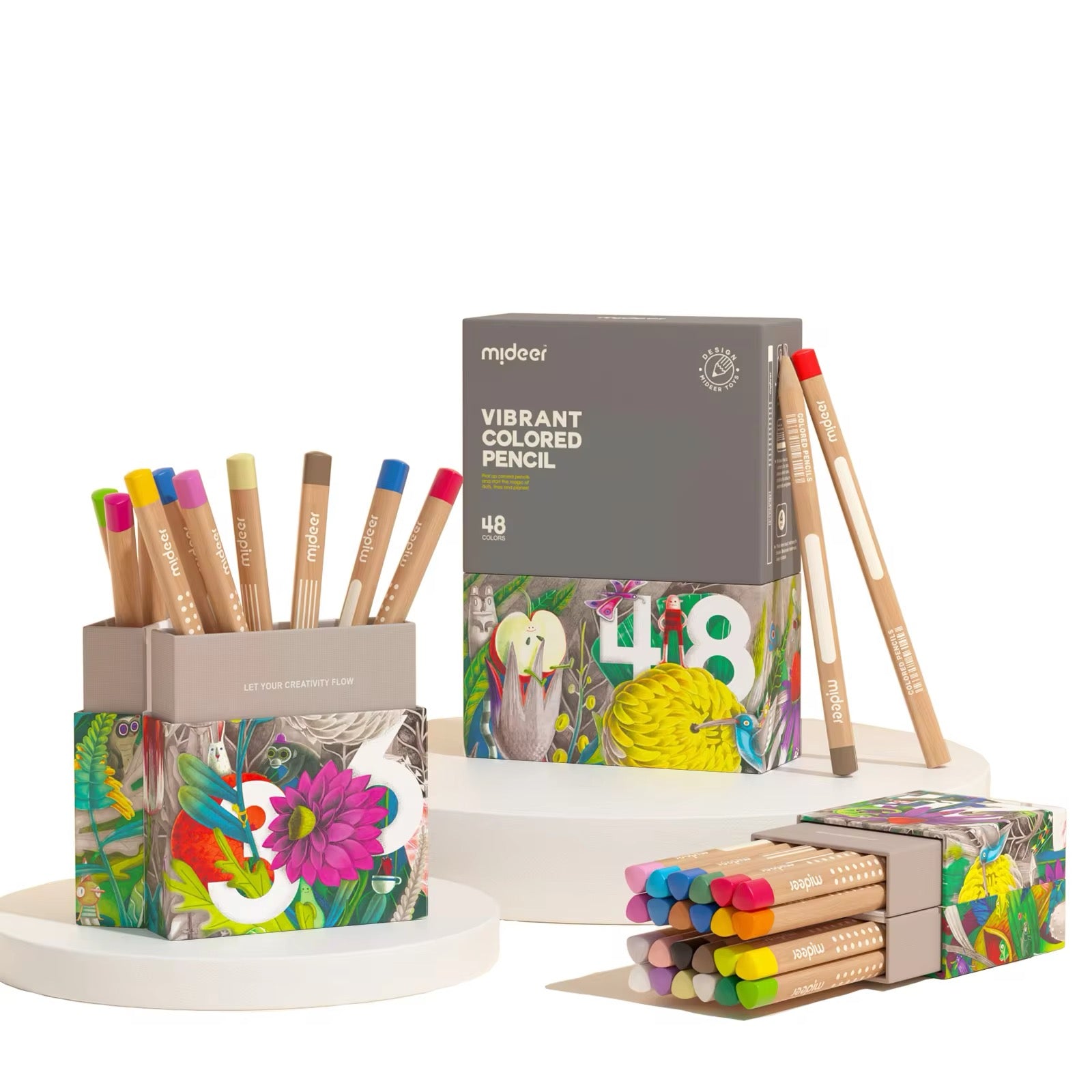 Mideer - Vibrant Colored Pencil | 48 Colors Mideer - Vibrant Colored Pencil | 48 Colors