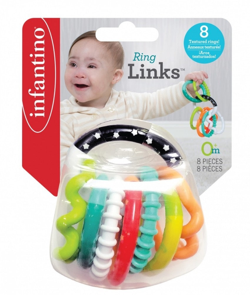 Infantino - Textured Ring Links | 0M+ Infantino - Textured Ring Links | 0M+