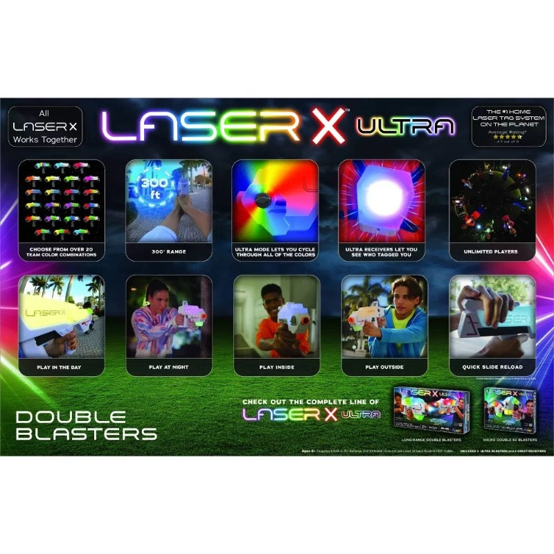 NSI - Laser X Ultra Double Blasters | 2 Laser Guns NSI - Laser X Ultra Double Blasters | 2 Laser Guns