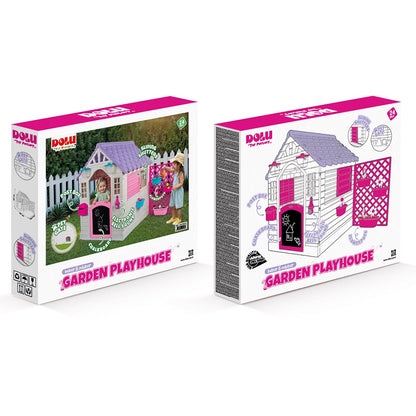 Dolu - Garden Playhouse with Fence | Pink