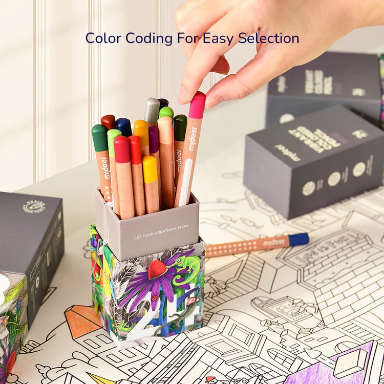 Mideer - Vibrant Colored Pencil | 36 Colors Mideer - Vibrant Colored Pencil | 36 Colors