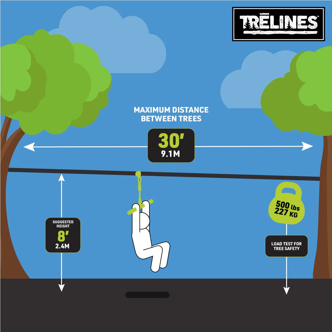 Trelines - Roller Adventure Line | 11m Trelines - Roller Adventure Line | 11m