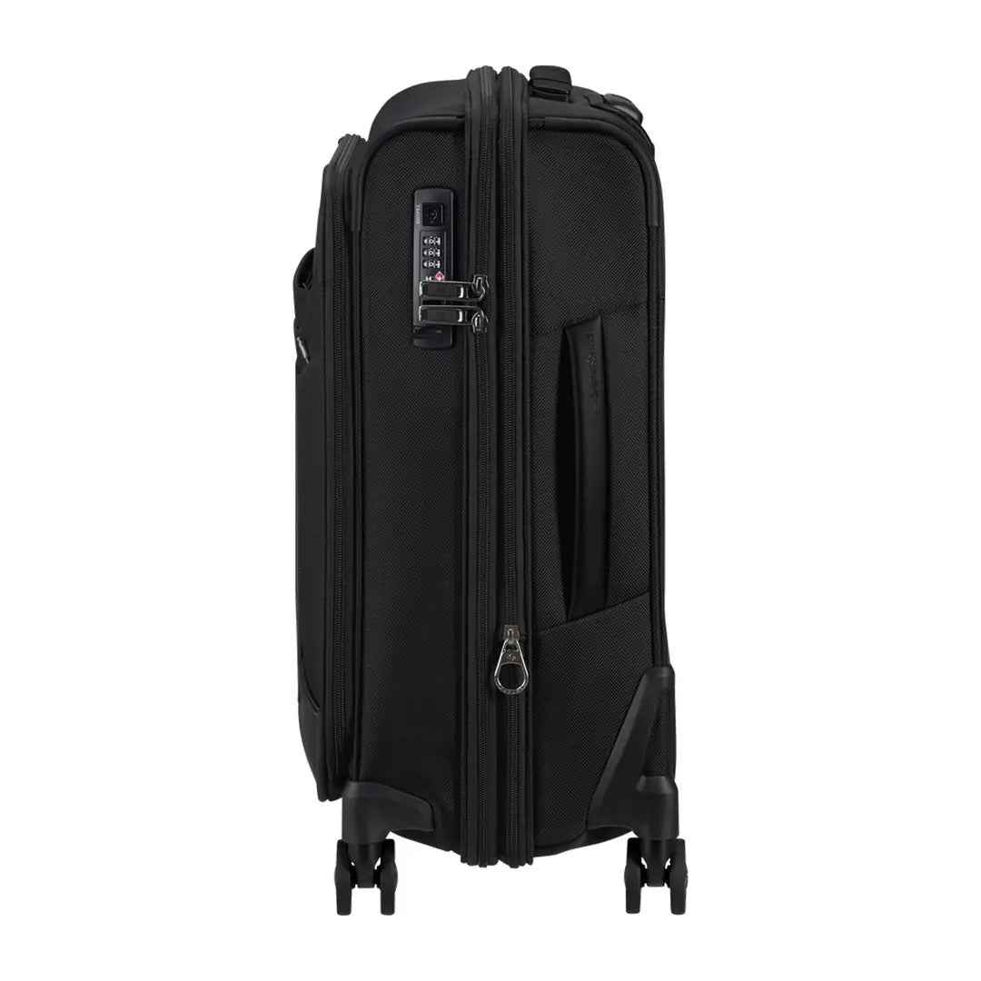 Samsonite - Pro-DLX 6 55cm حقيبة سفر بعجلات قابلة للتوسيع باللون الأسود | حقيبة مقصورة الطائرة Samsonite - Pro-DLX 6 55cm حقيبة سفر بعجلات قابلة للتوسيع باللون الأسود | حقيبة مقصورة الطائرة