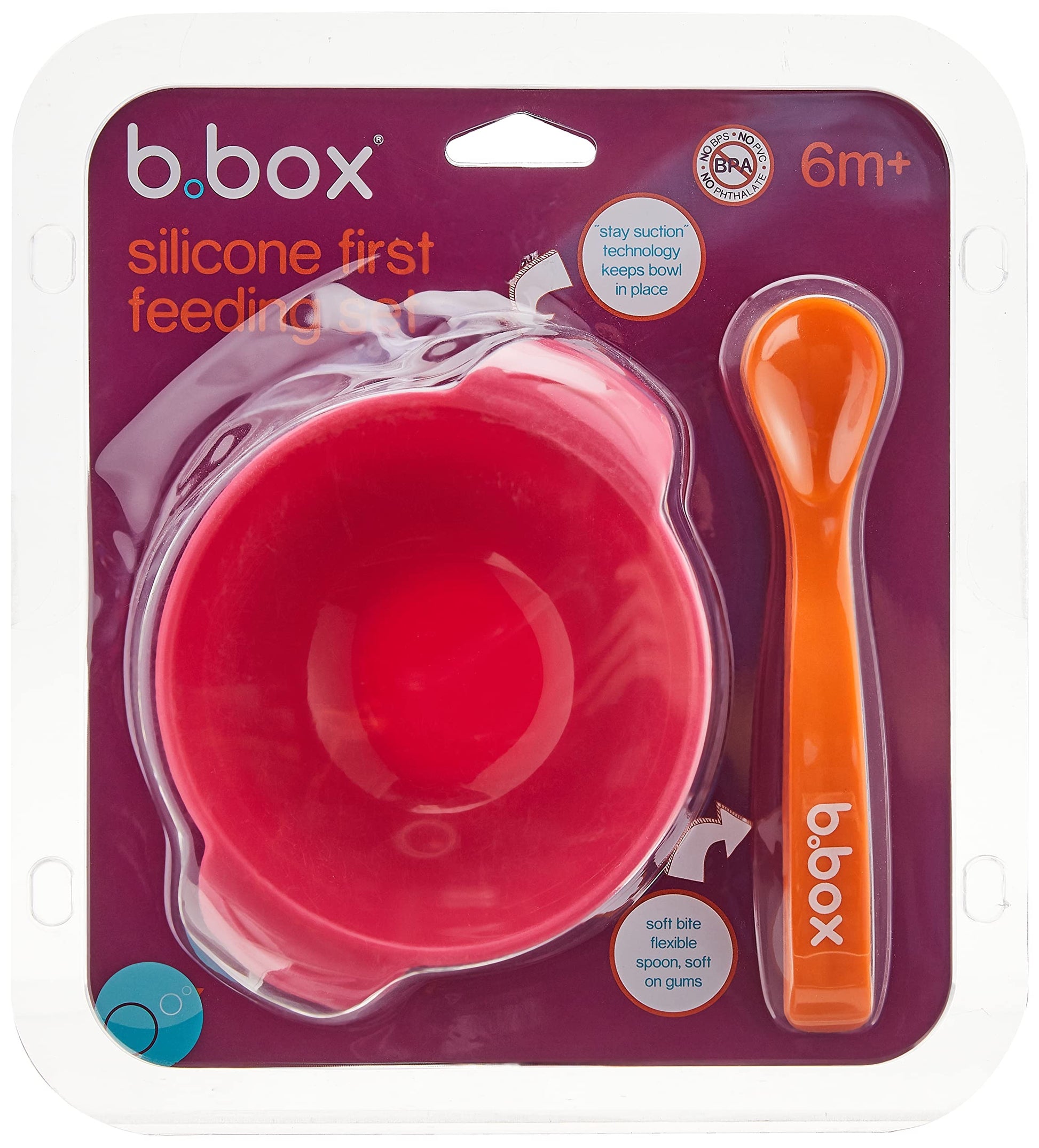 BBox - Suction Silicone First Feeding Set | Strawberry Shake BBox - Suction Silicone First Feeding Set | Strawberry Shake