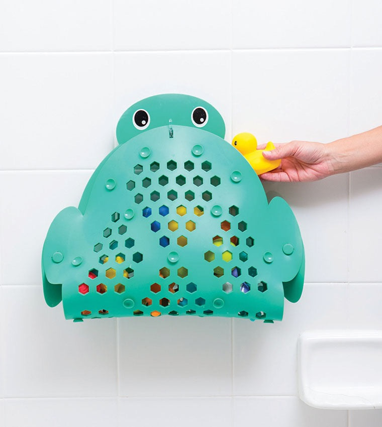 Infantino - 2-in-1 Bath Mat And Storage Basket | Turtle Infantino - 2-in-1 Bath Mat And Storage Basket | Turtle
