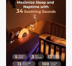 Momcozy - DreamSync Tech Smart Baby Sound Machine Rainbow Light | App Remote Control