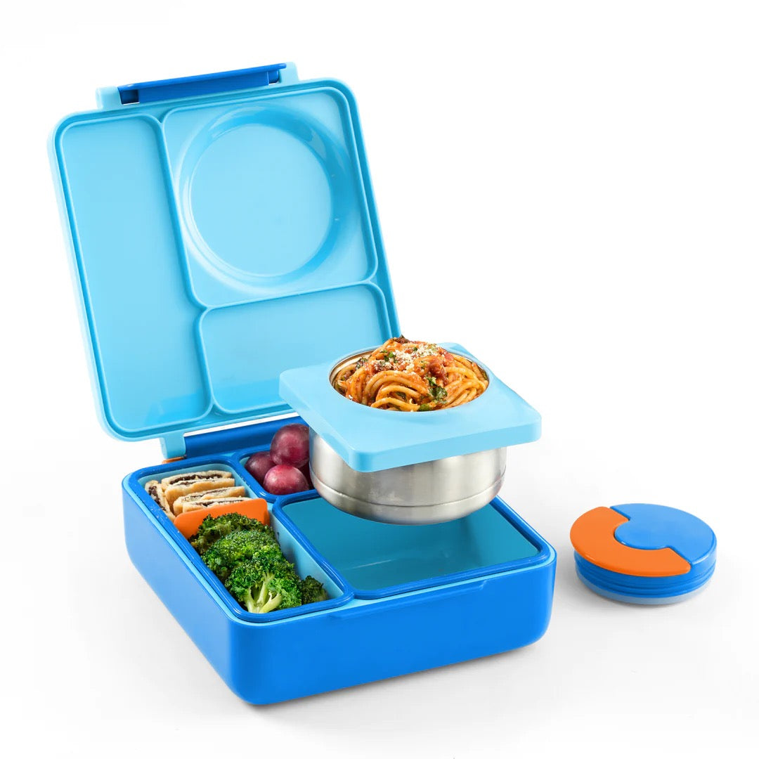OmieBox Bento Box | With Insulated Thermos | Blue Sky OmieBox Bento Box | With Insulated Thermos | Blue Sky
