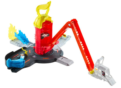 Hot Wheels - City Super Fire Station Rescue Track Set