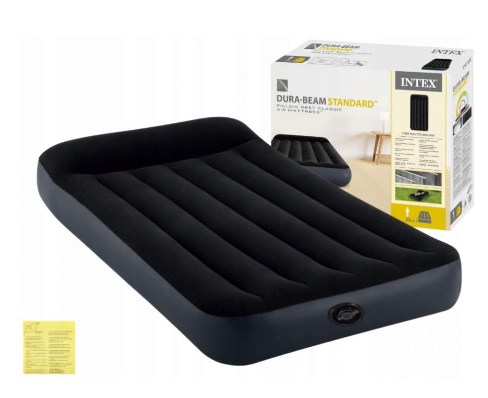 Intex - Twin Dura-beam Pillow Rest Classic Airbed 191 X 99 X 25 cm Intex - Twin Dura-beam Pillow Rest Classic Airbed 191 X 99 X 25 cm