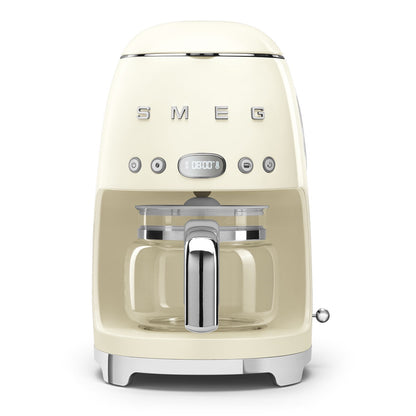 Smeg - Filter Coffee Machine Drip 10 Cups | 50's Style Aesthetic | Cream