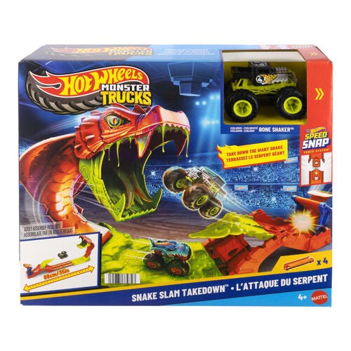 Hot Wheels - Monster Trucks Snake Slam Takedown Playset