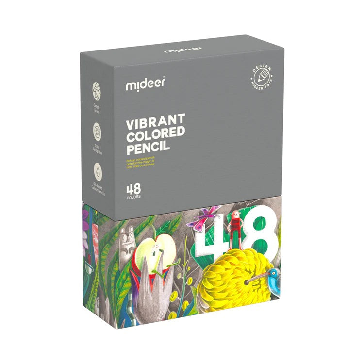 Mideer - Vibrant Colored Pencil | 48 Colors Mideer - Vibrant Colored Pencil | 48 Colors