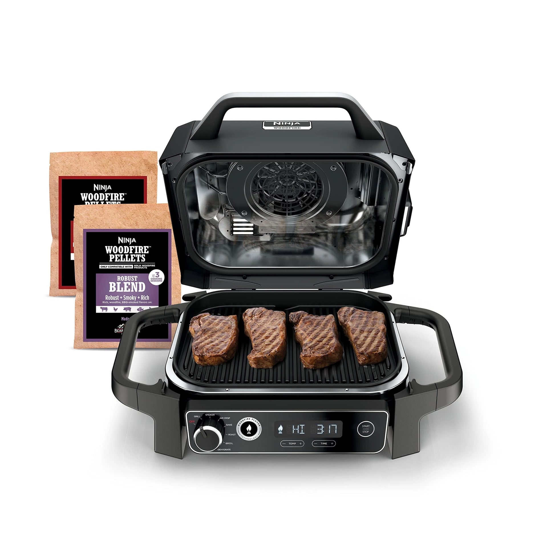 Ninja - Woodfire Pro XL Electric BBQ Grill + Smoker Ninja - Woodfire Pro XL Electric BBQ Grill + Smoker